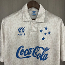 Camisa Cruzeiro Retro Coca-Cola 93/94 - Torcedor Masculina - Branco