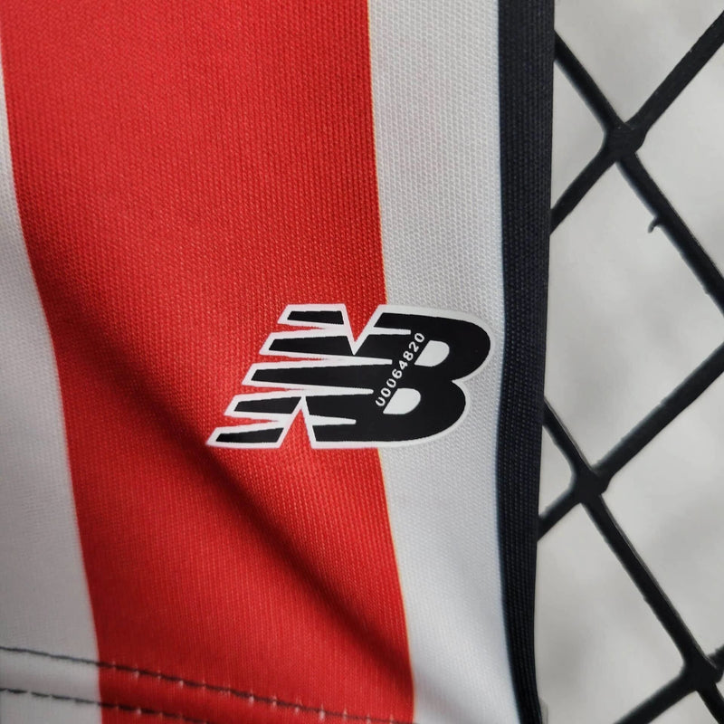 Conjunto Infantil São Paulo II 24/25 - Vermelho, Branco e Preto