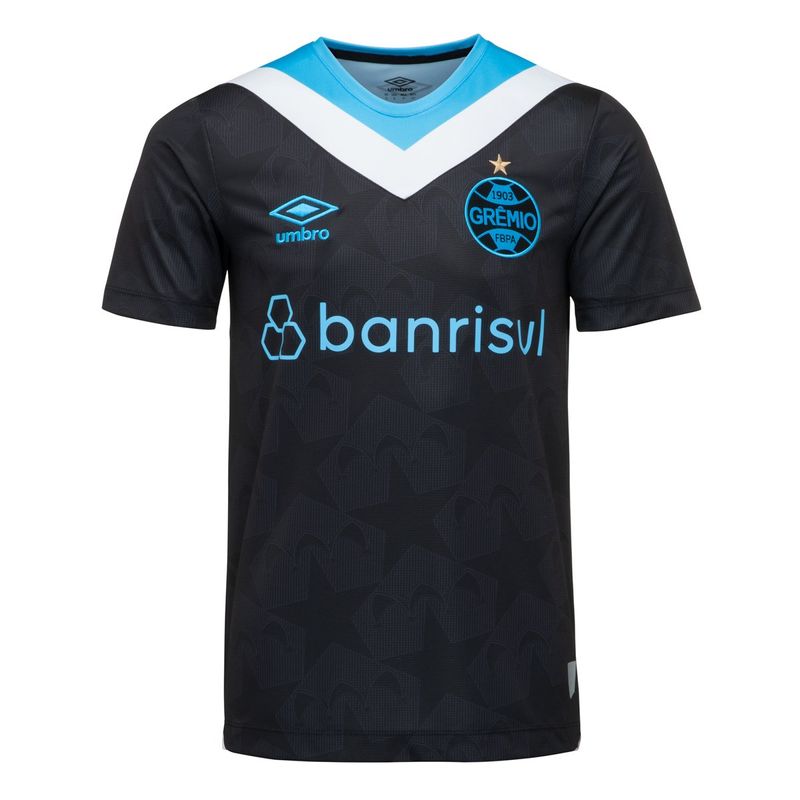 Camisa Grêmio III 24/25 - Torcedor Masculina - Preto e Azul