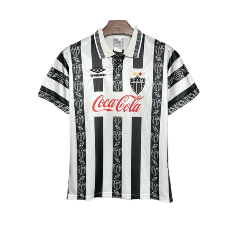 Camisa Atlético Mineiro Titular 1995 - Versão Retro - Listrada