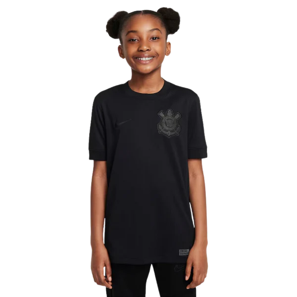 Conjunto Infantil Corinthians II 24/25 - Branco e Preto