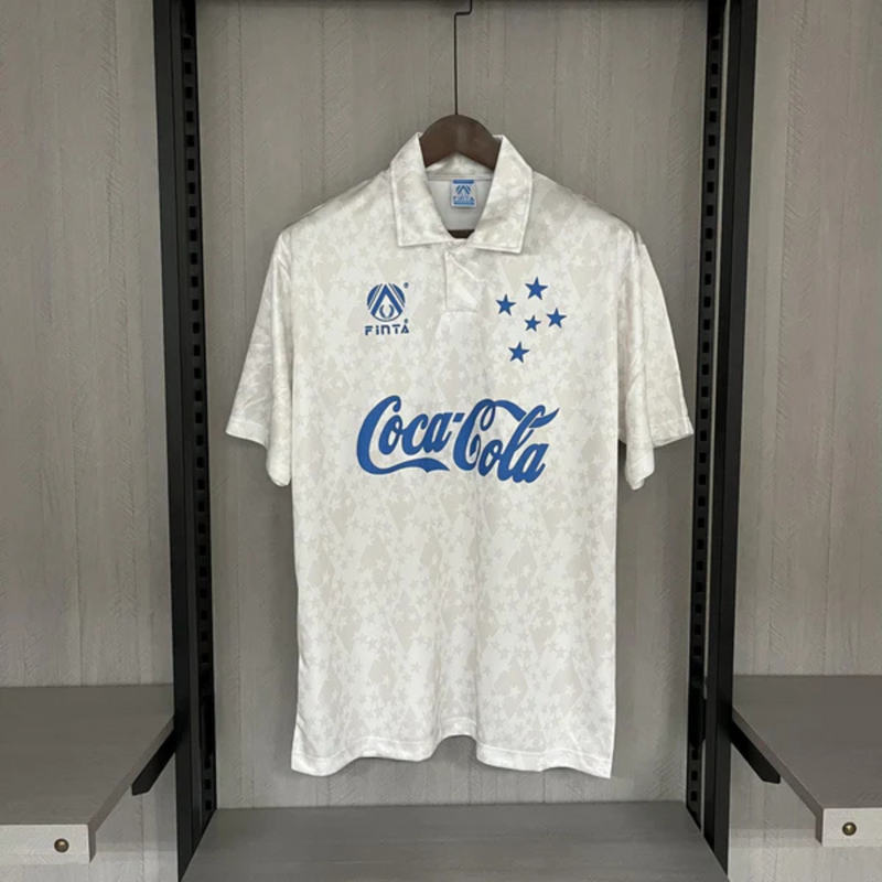 Camisa Cruzeiro Retro Coca-Cola 93/94 - Torcedor Masculina - Branco