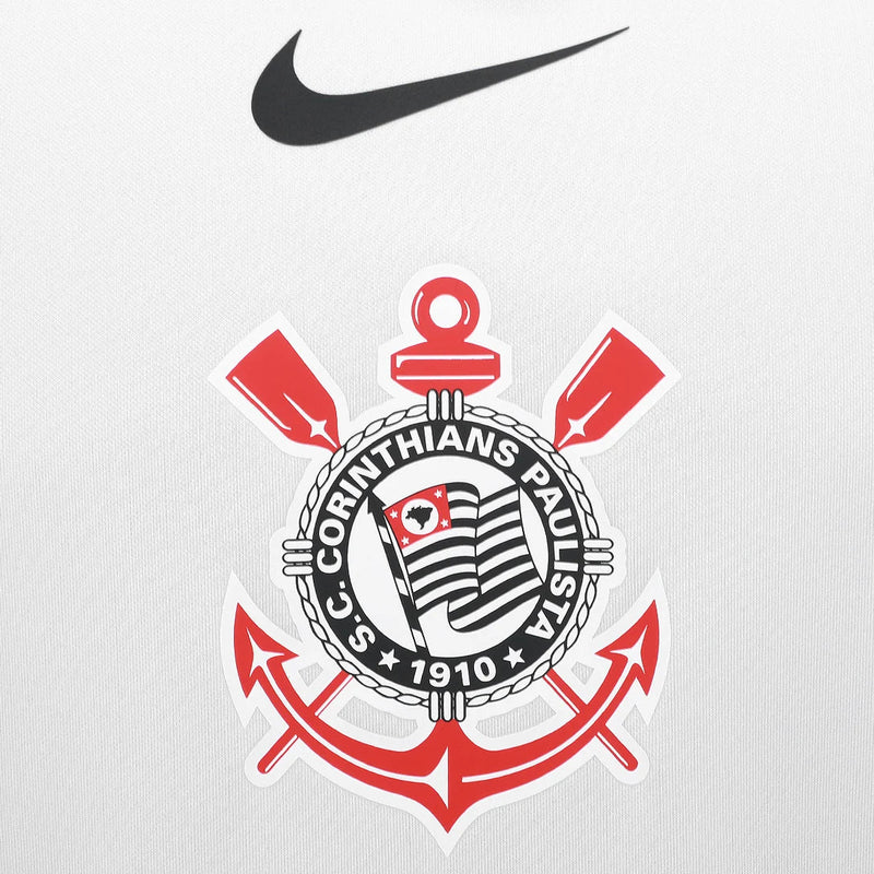 Camisa Corinthians I 25/26 - Torcedor Masculina - Branca e Preto