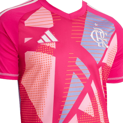 Camisa Flamengo Goleiro II 2025/26 - Versão Torcedor Masculina - Rosa