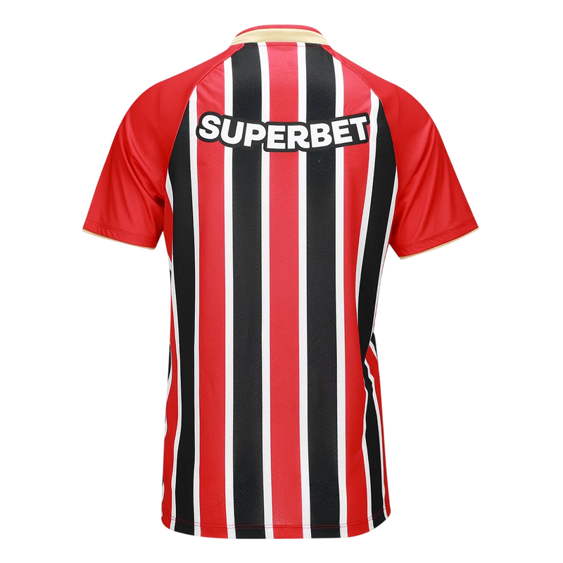 Camisa São Paulo Feminina II 25/26 - Vermelho, Branco e Preto