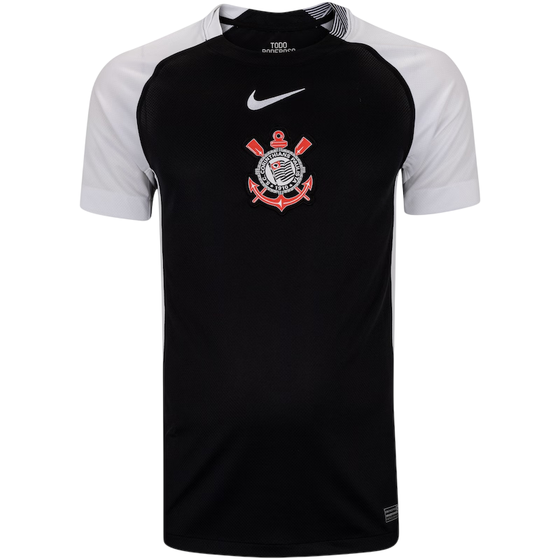 Camisa Corinthians II 25/26 - Torcedor Masculina - Preta e Branco