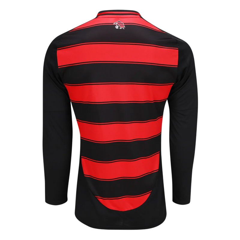 Camisa Flamengo I Manga Longa 25/26 - Vermelha e Preta