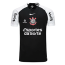 Camisa Corinthians II 25/26 - Torcedor Masculina - Preta + Patrocínios
