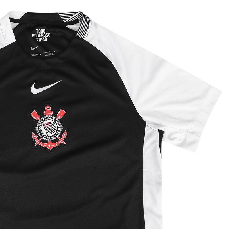 Camisa Corinthians II 25/26 - Torcedor Masculina - Preta e Branco