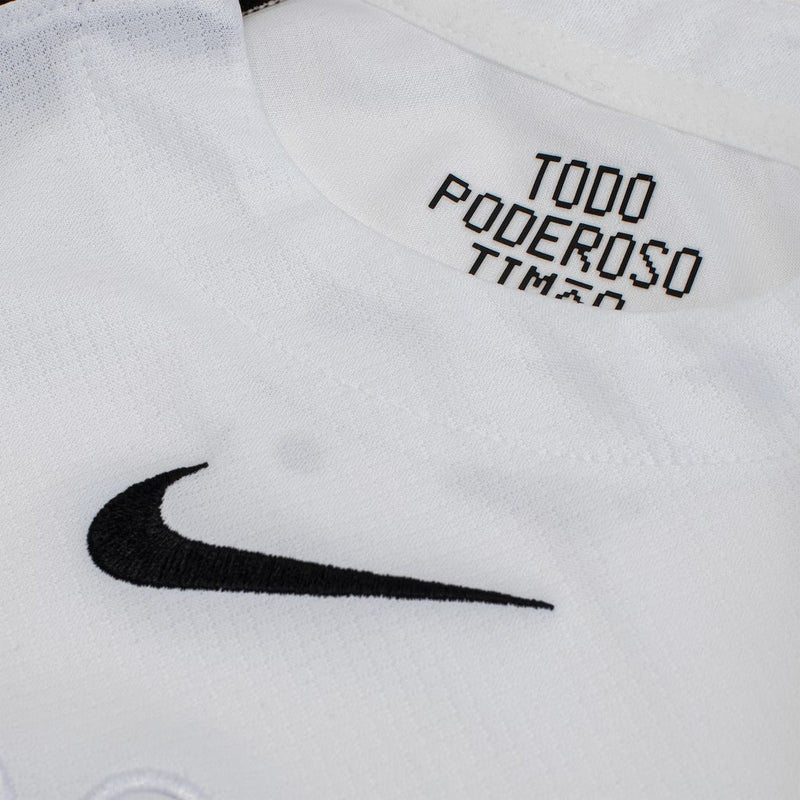 Camisa Corinthians Feminina I 25/26 - Torcedor - Branca e Preto